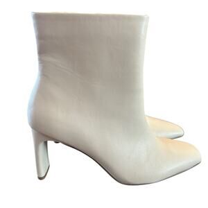 Alfani Terrie Square Toe Slender Heel Dress Booties in Bone NEW Size 9.5